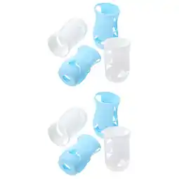 Walmart Raindrops 8 Pcs Silicone Bottle Sleeve Anti- falling Glass Feeding Bottle Cover Bottle Cover offer