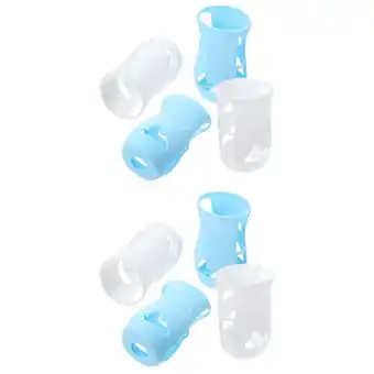 Walmart Raindrops 8 Pcs Silicone Bottle Sleeve Anti- falling Glass Feeding Bottle Cover Bottle Cover offer