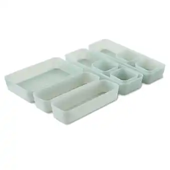 Walmart Pen+Gear Drawer Organization Set, Green, 9 Pieces offer