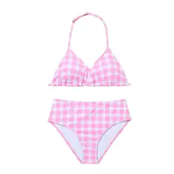 Walmart Toddler Baby New Girls' Swimwear Separate Plaid Girls' Swimwear Bikini for Child Size 11-12 Years offer
