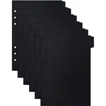 Walmart 6 Pcs A5 Loose Leaf Divider Page Envelopes Notebook Refillable Notepads Binder The Black offer