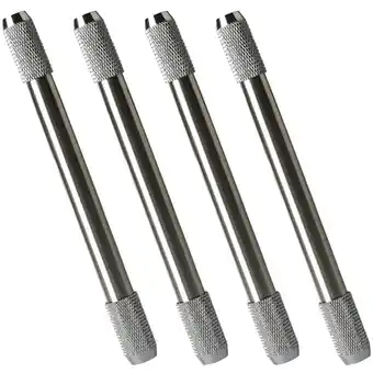 Walmart 4Pcs Metal Pencil Extenders for Short Pencils with Non Slip Grip Silver Color Portable Art Supplies offer