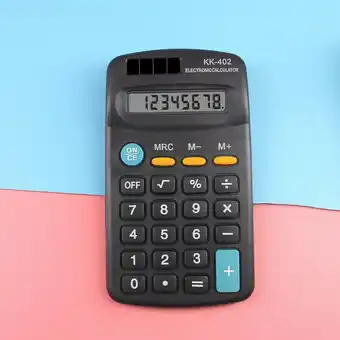 Walmart EGNMCR Mini Digital Desktop Calculator, 8-Digit LCD Display with Battery & Solar Power, Black offer