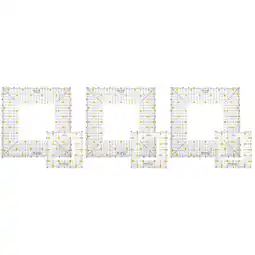 Walmart 6 pcs Portable Patchwork Ruler Household Patchwork Ruler Useful Quilting Template offer