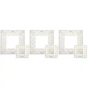 Walmart 6 pcs Portable Patchwork Ruler Household Patchwork Ruler Useful Quilting Template offer
