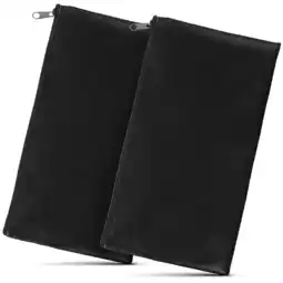 Walmart 2 Pcs Money Pouch Storage Bag Stylish Wallet Cash Bag Black offer