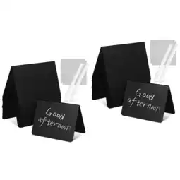 Walmart Raindrops 40 Pcs Mini Chalkboards Erasable Message Board Price Boards With Cleaning Cloth Pens offer