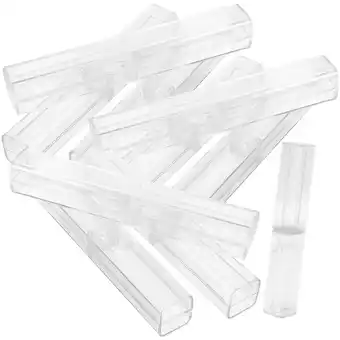Walmart unbranded 10 Pcs Filing Organizer Acrylic Pencil Case Practical Portable Box offer