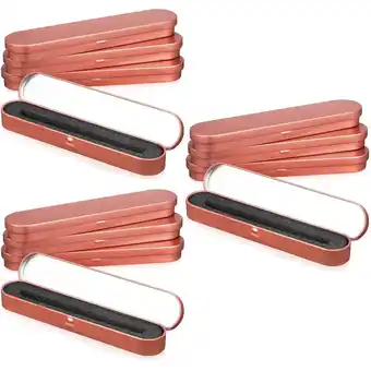 Walmart 12 pcs Ballpoint Pen Gift Box Pencil Boxes Empty Pen Case Pen Collection Boxes with Cushion offer