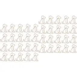 Walmart Raindrops 50 pcs Metal Bookmark Clips Cartoon Dog Shaped Paper Clips Stationery Supplies offer