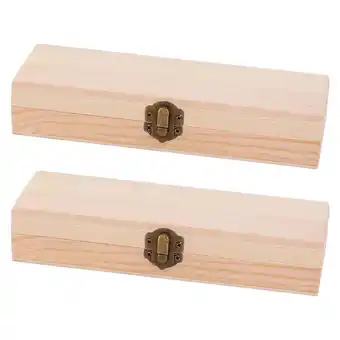 Walmart 2 Pcs Wooden Pencil Case Erasable Double Portable Student Khaki offer