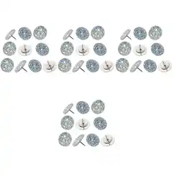 Walmart Raindrops 40 Pcs Delicate Pushpins Multi-function Thumb Tacks Rhinestone Thumbtacks Map Accessory offer