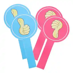 Walmart 4 Pcs Erase Thumbs Score Card Classroom Voting Judge Foam Board Material offer
