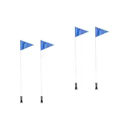 Walmart 4 Sets Rear Bike Flag Cycling Flag with Flagpole Bicycle Safety Flags Cycling Flags offer