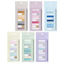 Walmart unbranded 6 Sets Page Mat Guiding Tags Sticky Index Tabs Flags Holder for Desk Notes Pastel offer