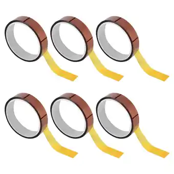 Walmart unbranded 6 Rolls Vide Polyimide Battery Seamless Transfer Tape PCB Board Tape 3300X1cm offer