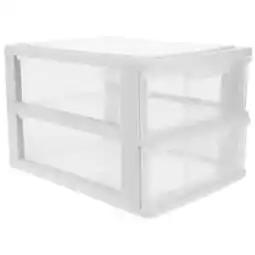 Walmart unbranded Drawer Type Storage Box Stackable Desktop Organizer Stationery Cosmetics Storage Box offer