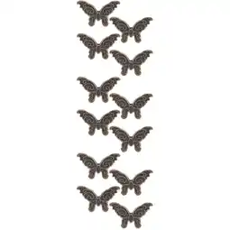 Walmart Raindrops 12 pcs Butterfly Clips Metal Binder Clips Paper Binder Clip Paper Metal Journal Clip offer