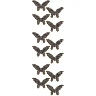 Walmart Raindrops 12 pcs Butterfly Clips Metal Binder Clips Paper Binder Clip Paper Metal Journal Clip offer