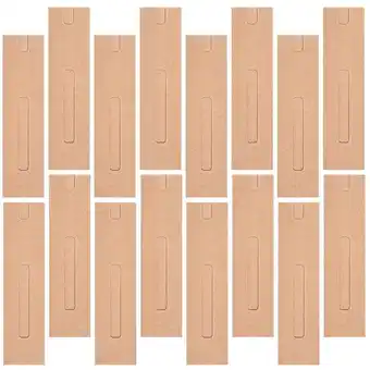Walmart unbranded 30 Pcs Kit Clear Gift Pen Paper Stationery Bags Paper Pen Pouches 15.4X4CM Khaki offer