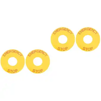 Walmart Raindrops 4 pcs Emergency Stop Label Decal Sticker for Industrial Machinery Electrical Devices offer