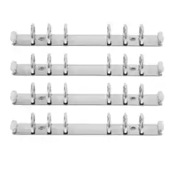 Walmart 4 Pcs Loose Leaf Binder Spine Book Rings Segmented Binders Affordable Clips offer