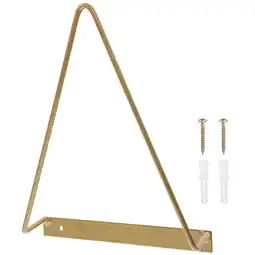Walmart Record Storage Rack Vinyl Hanger Display Desktop Stand Photo Album Wall Mount Bookshelf Golden offer