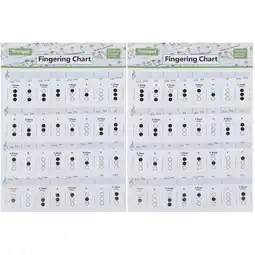 Walmart Raindrops 2 pcs Trumpet Chord Learning Guide Reference Chords Poster Chart (Assorted Color) offer
