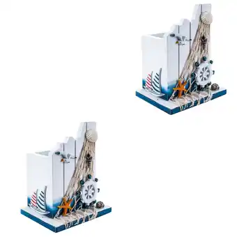 Walmart 2 PCS Keyboard Ornaments Desk Pen Holder Office Decor Organizer White offer