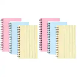 Walmart 6 pcs Portable Index Cards Coil Notepads Index Cards Memo Pads Office Spiral Memo Pads offer