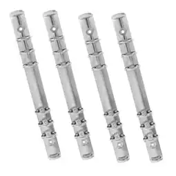 Walmart 4 Pcs Stainless Steel Binder Creative Segmented Apparel Ups Silver offer