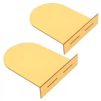 Walmart 2 Pcs File Organizer Book Ends Bookends Stand Clear Shelf Office Orange offer