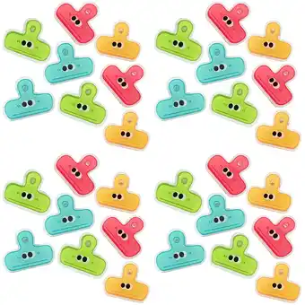 Walmart Raindrops 32 pcs Creative Binder Clips Plastic Paper File Clips Photo Clips Memo Clips Chips Clips offer