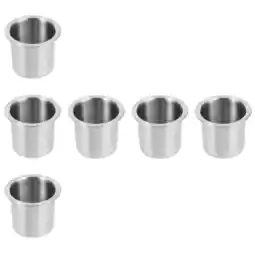 Walmart 6pcs Replacement Single Cup Holder Stainless Steel Drop-in Sofa Cup Holder Boat Couch Cup Holder offer