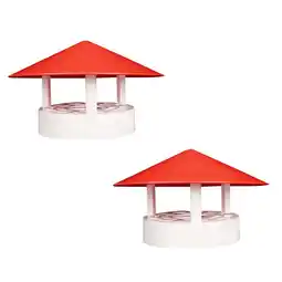 Walmart Raindrops 4 pcs Practical Rainproof Smokestack Durable Smoke Funnel Protector offer