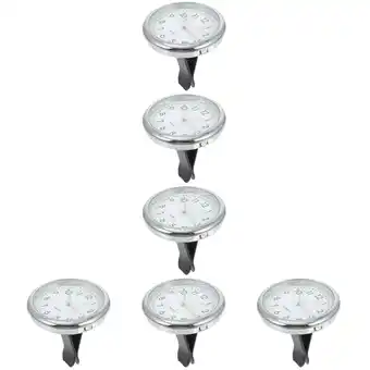 Walmart Raindrops 6 Sets Auto Clock Dashboard Digital Clock Adhesive Mini Vehicle Clock Car Clock offer