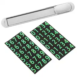 Walmart unbranded Wireless Car Phone Number Plate Truck Sticker Easy Phone Number Changes Silver offer