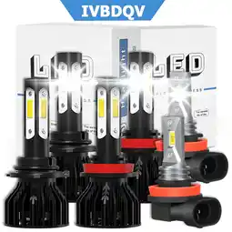 Walmart For Jeep Grand Cherokee 2014 2015 2016 2017 2018 LED Headlight High Low Beam Fog Light Combo Kit 6PC offer