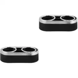 Walmart Raindrops 2pcs Car Dual Cup Storage Rack Black Plastic Drink Bottle Holder Water Cup Container offer
