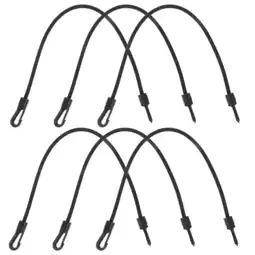 Walmart 6Pcs Motorbike Cargo Tensioner Belts Binding Tools Elastic Cords with Hooks Black offer