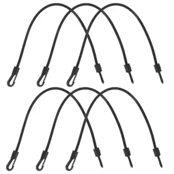 Walmart 6Pcs Motorbike Cargo Tensioner Belts Binding Tools Elastic Cords with Hooks Black offer