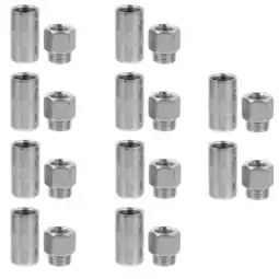 Walmart 10 Pcs Cacao Grease Tip Replacement Grease Tips 4X1.6cm Silver offer