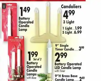 Ocean State Job Lot Battery Operated Candle Lamp, Candoliers, 9 offer