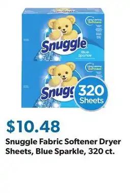 Sam's Club Snuggle Fabric Softener Dryer Sheets, Blue Sparkle, 320 ct offer