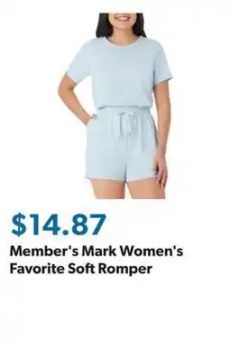 Sam's Club Member's Mark Women's Favorite Soft Romper offer