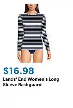 Sam's Club Lands' End Women's Long Sleeve Rashguard offer
