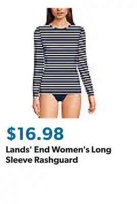 Sam's Club Lands' End Women's Long Sleeve Rashguard offer