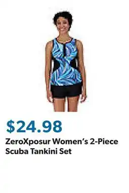 Sam's Club ZeroXposur Women's 2-Piece Scuba Tankini Set offer