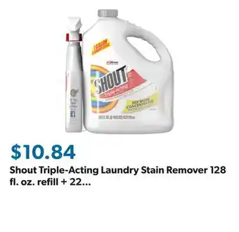 Sam's Club Shout Triple-Acting Laundry Stain Remover 128 fl. oz. refill + 22 fl. oz. trigger offer