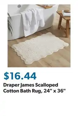 Sam's Club Draper James Scalloped Cotton Bath Rug, 24 x 36 offer